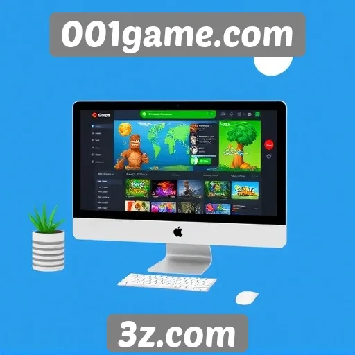 Análise da interface do site 001game.com